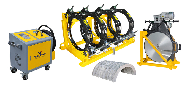 Máquina de soldadura por fusión a tope hidráulica con equilibrio de peso de 800 mm