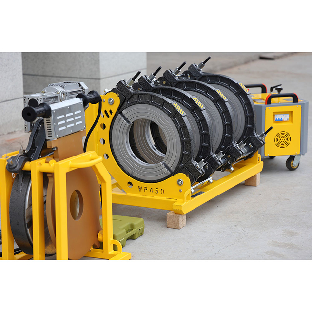 Soldador a tope de resistencia, máquina de soldadura a tope hidráulica de fusión en caliente de 450mm