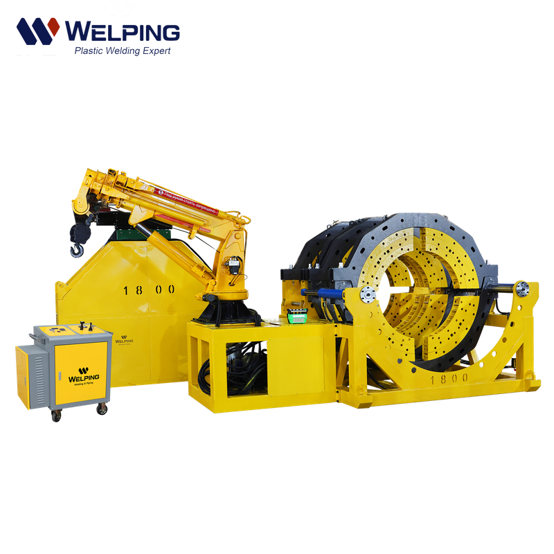 Fábrica de la máquina de soldadura de fusión de tuberías HDPE de 1800 mm HDPE