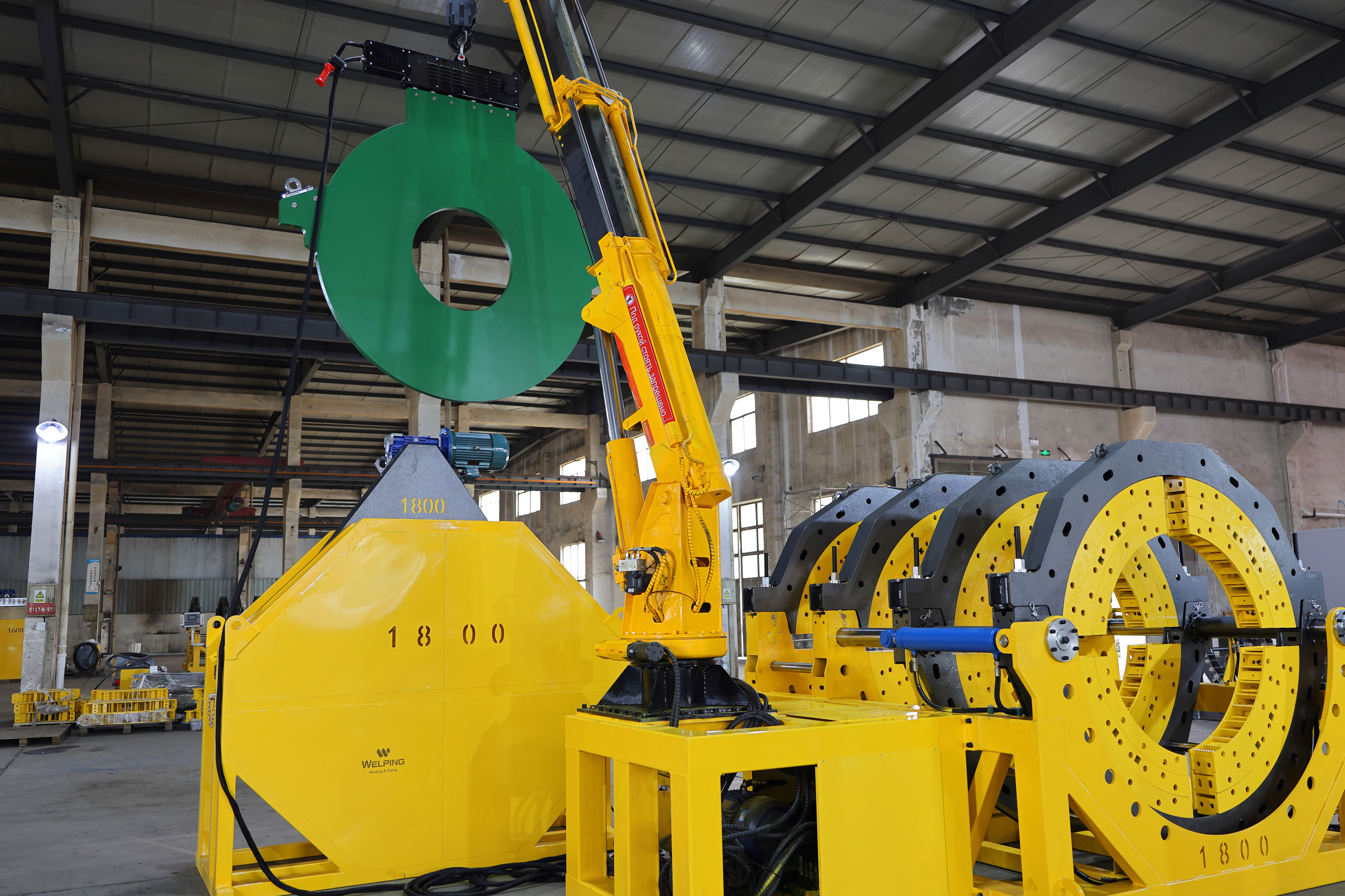 Fábrica de la máquina de soldadura de fusión de tuberías HDPE de 1800 mm HDPE