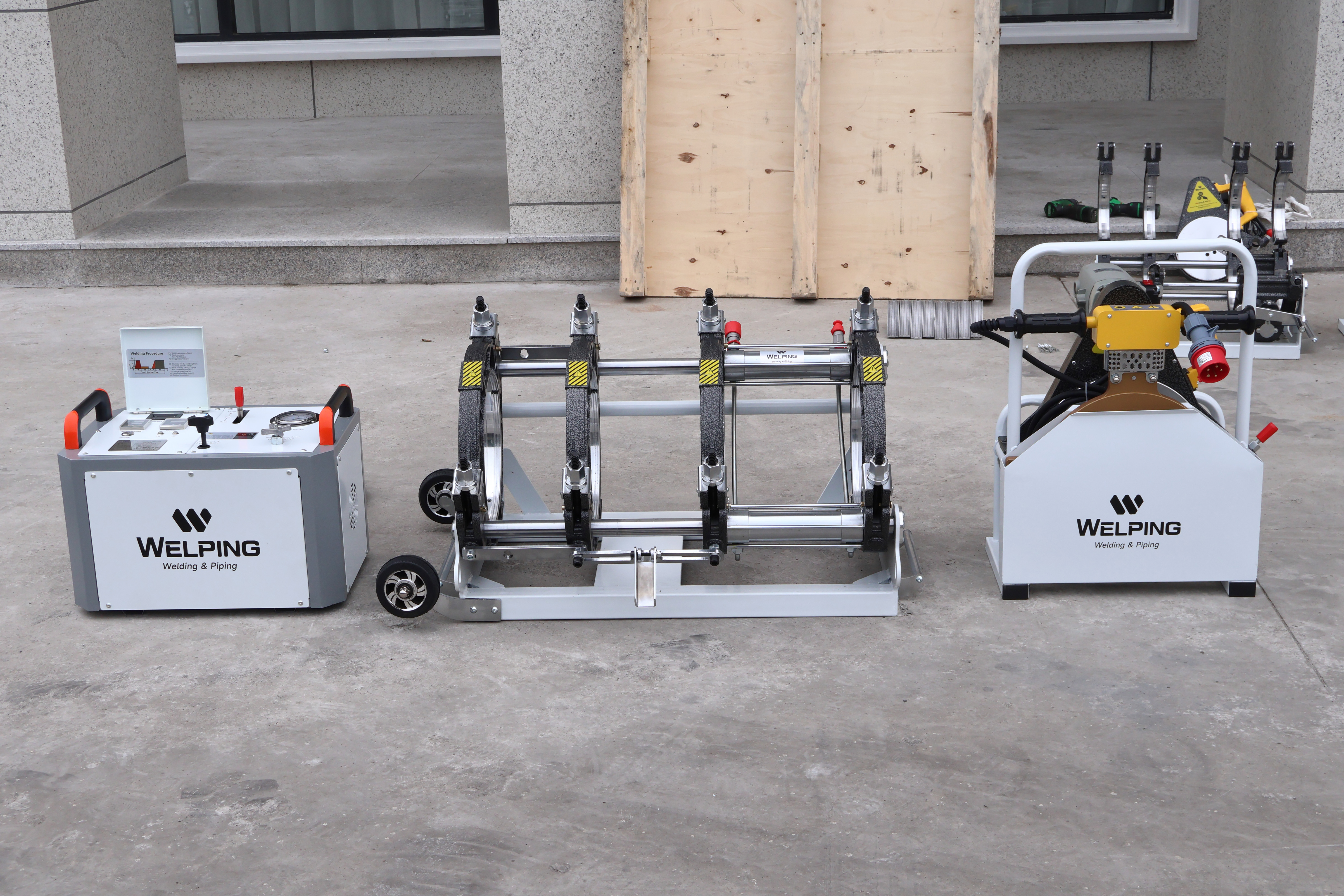 Máquina de soldadura de fusión de tuberías HDPE hidráulicas de alta gama WP315A Pro