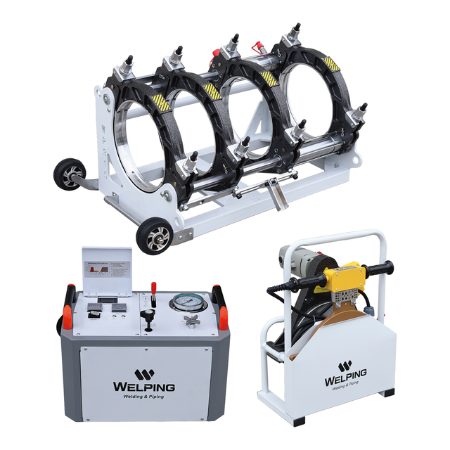 Máquina de soldadura de fusión de tuberías HDPE hidráulicas de alta gama WP315A Pro