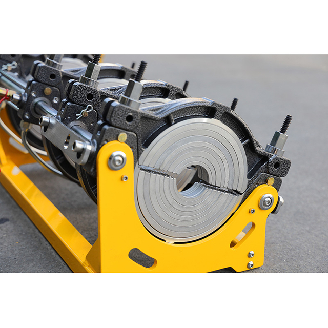 Máquina de soldadura por fusión a tope profesional de marco rígido de línea de flotación de 200 mm