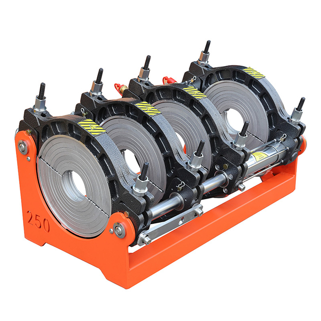 Máquina de soldadura por fusión a tope hidráulica de nivel industrial de 250 mm