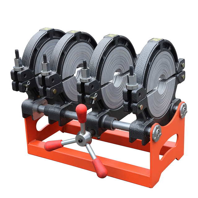 Máquina de soldadura por fusión a tope manual de fusión en caliente de estructura robusta de 200 mm