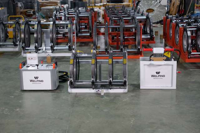 Máquina de soldadura de fusión de tuberías HDPE hidráulicas de gama alta WP355A Pro