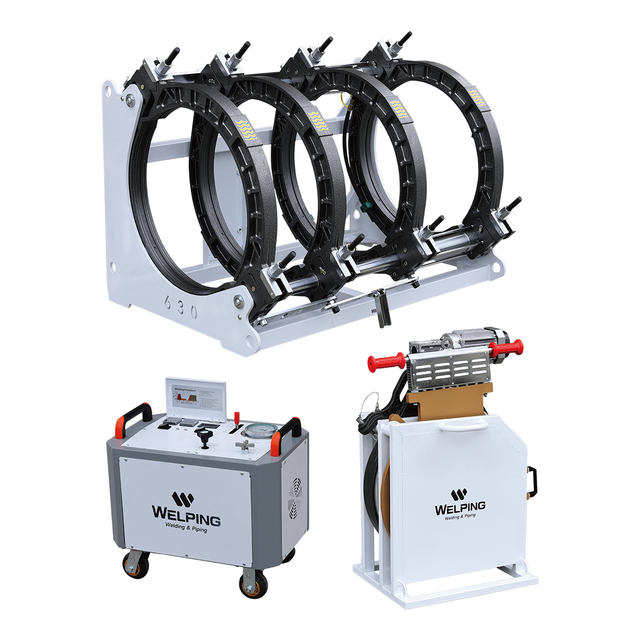 Máquina de soldadura de fusión de tuberías HDPE hidráulicas de alta gama WP630A Pro