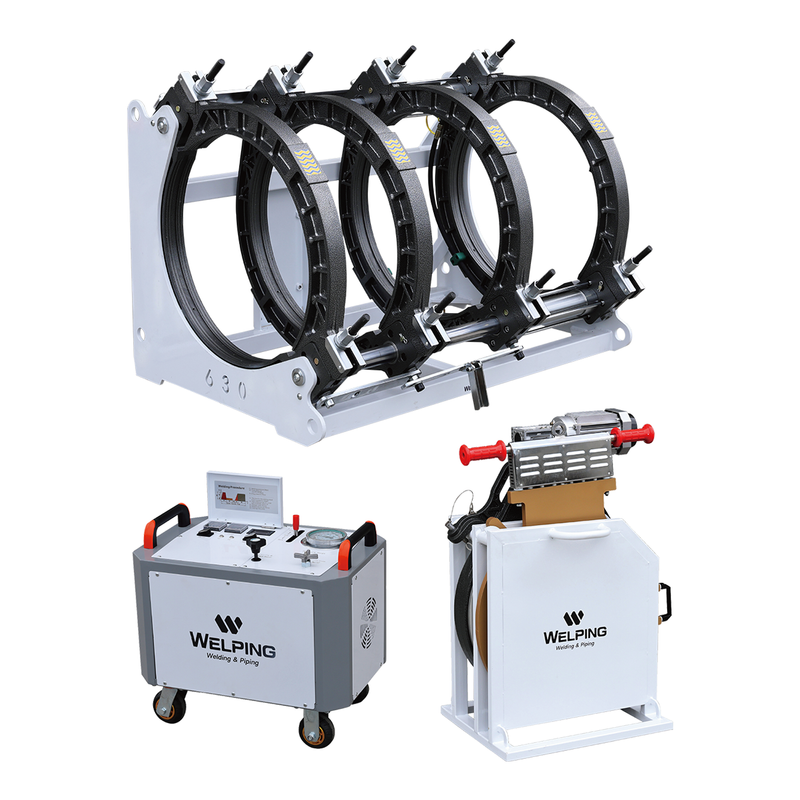 Máquina de soldadura de fusión de tuberías HDPE hidráulicas de alta gama WP630A Pro